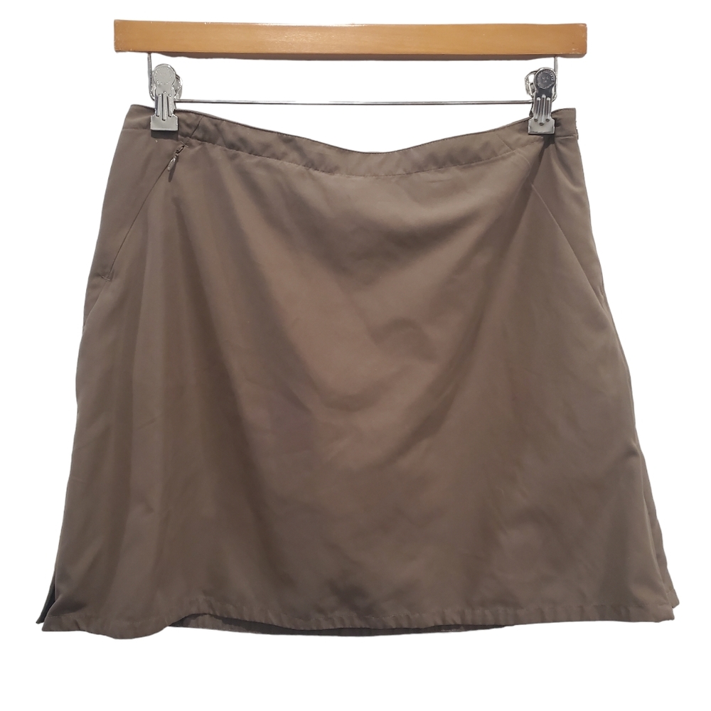 Patagonia Size 8 Brown Skort Hiking Skirt Shorts EUC with Pockets